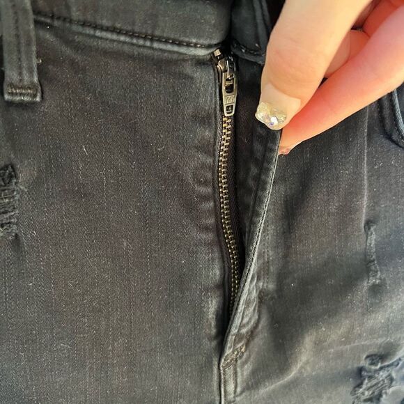 Agolde Sophie High Rise Distressed Skinny Jeans Moonstruck High Waisted 27 - Picture 6 of 13